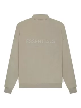 Fear Of God Essentials Back Logo Pullover Mockneck Half Zip Moss/Goat [SS21]