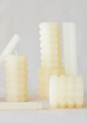 Hobnail Pillar Candle