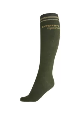 Horze Levia Women's Riding Socks- Beetle Green