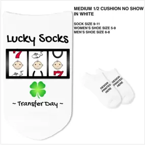 Lucky Socks Transfer Day - Slots on White - SG