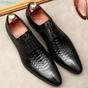 Men  Dress Shoes -  Silvio Serpentine Shoes