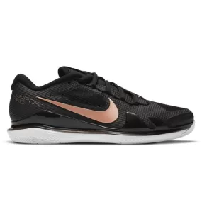 Nike Court Air Zoom Vapor Pro Women Hard Court Tennis Shoes - Black/Mtlc Red Bronze-White