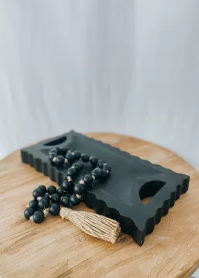 Oliver Wood Tray - Black